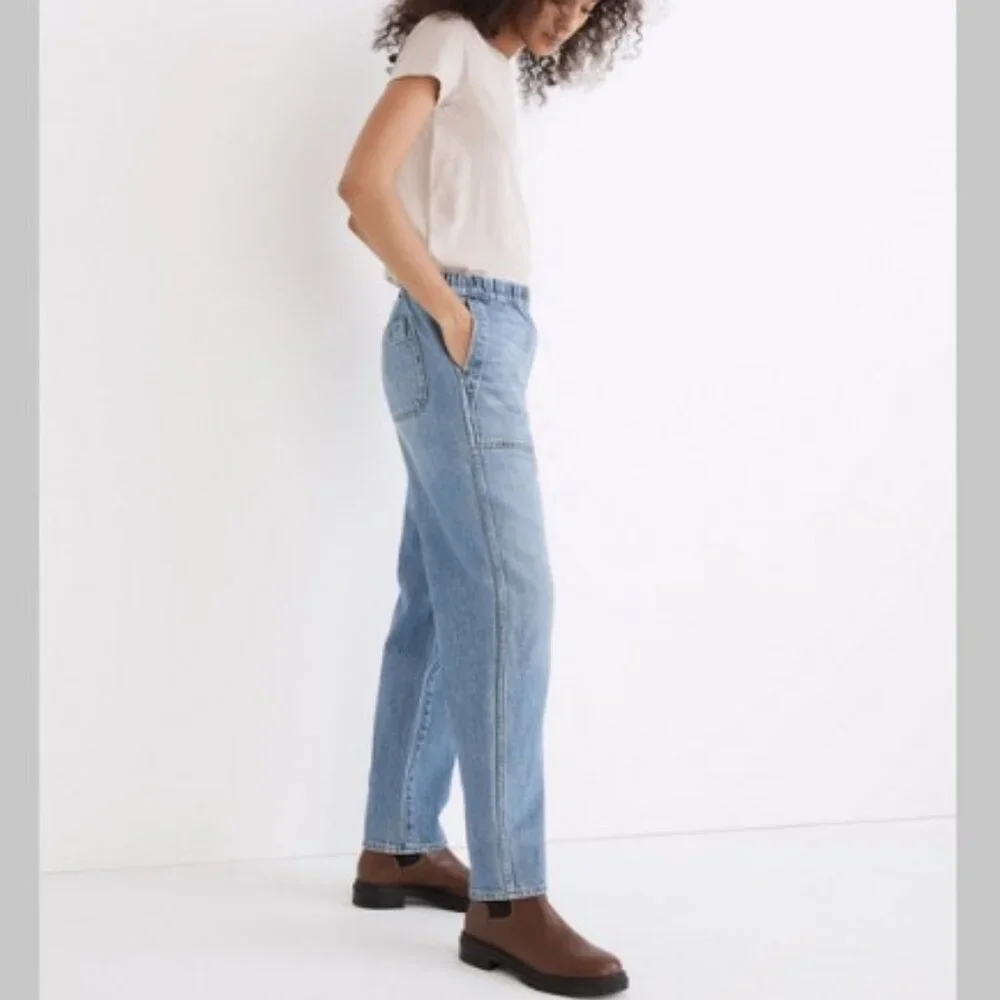 Madewell Plus Pull-On Relaxed Jeans Tall XXL